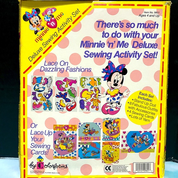 Disney | Toys | Disney Vintage 9s Minnie N Me Sewing Activity Set ...